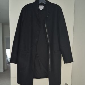 Old Navy Black Women's Trench Coat